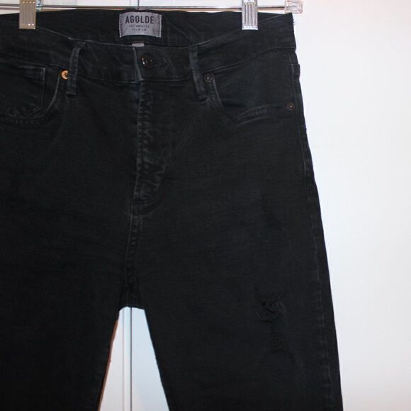 AGOLDE Sophie High Rise Skinny Crop in Harlow Destructed Size 27 - Picture 7 of 16